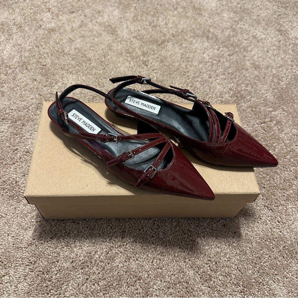 Steve Madden Peony Burgundy Patent